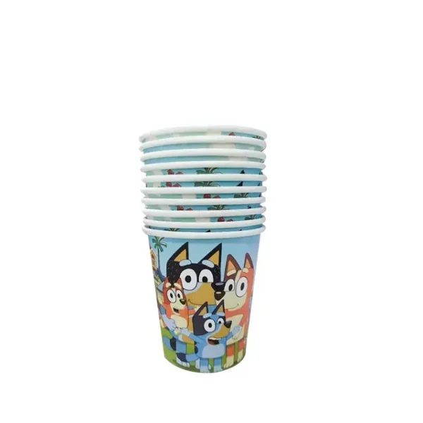 Bluey Paper Cups – 10 Pieces