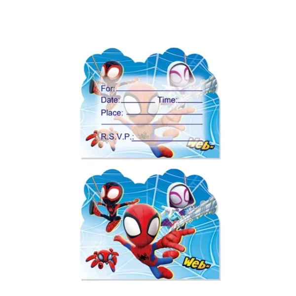Spidey and His Amazing Friends Birthday Party Invitation - 10 Pieces